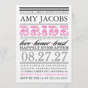 Invitation La Fête de la mariée vintage de CHROMATOGRAPHIE