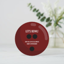 La fête de la retraite "Bowl !" Boule rouge de Bow