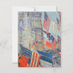 Invitation La Fête des alliés, mai 1917 de Childe Hassam, Art