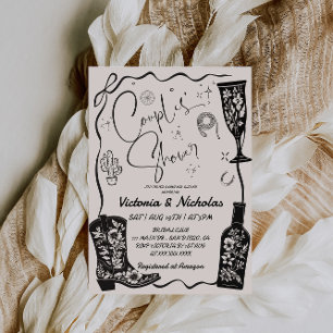 Invitation La Fête des mariées des couples occidentaux