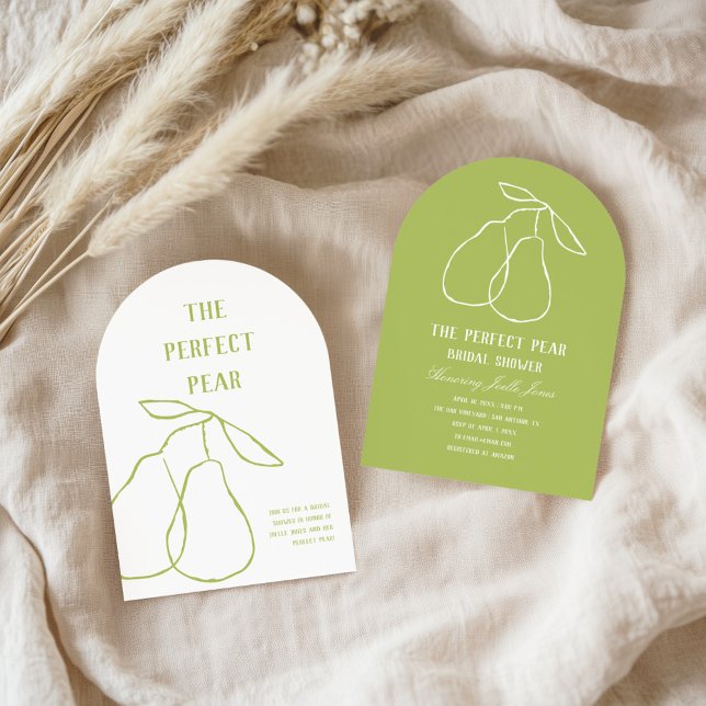 Invitation La Fête des mariées Perfect Pear Drake (Créateur téléchargé)