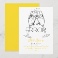 La fin d'une erreur Fête de divorce au champagne