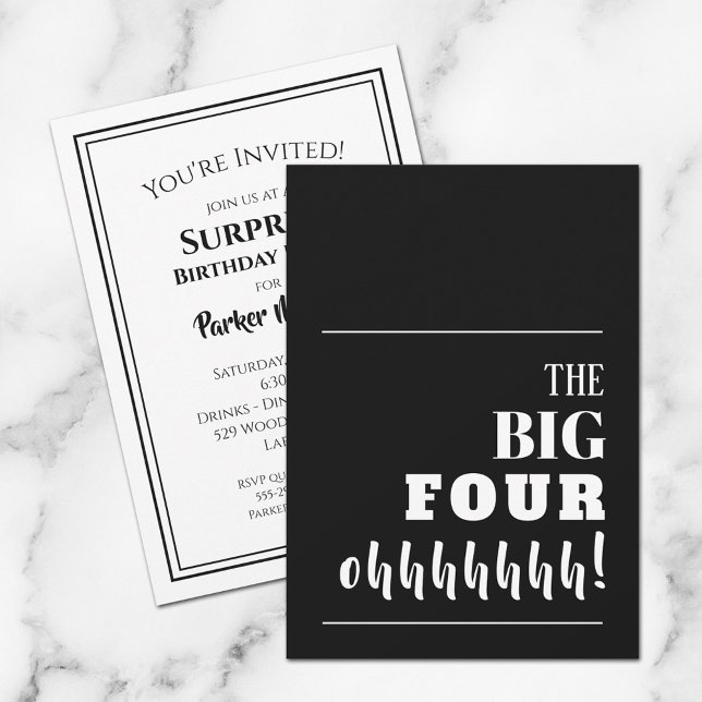 Invitation La grande fête des 40 ans (Créateur téléchargé)