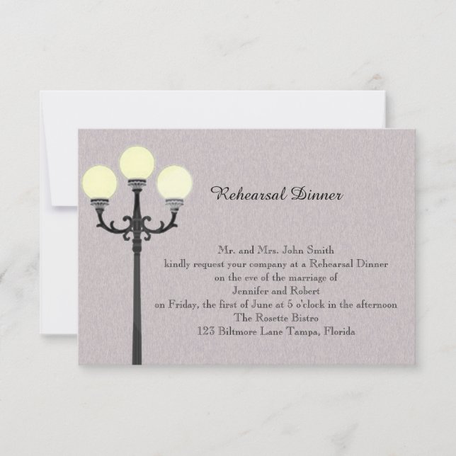 Invitation La grande répétition facile de mariage (Devant)