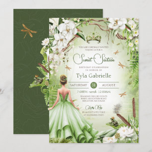 Invitation La Grenouille Prince Fairytale Princesse Sweet 16