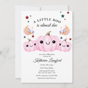 Invitation La Jolie Citrouille Est En Route Baby shower d'H