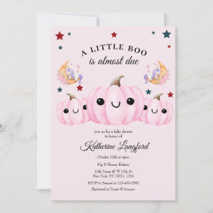 Invitation La Jolie Citrouille Est En Route Baby shower d'H