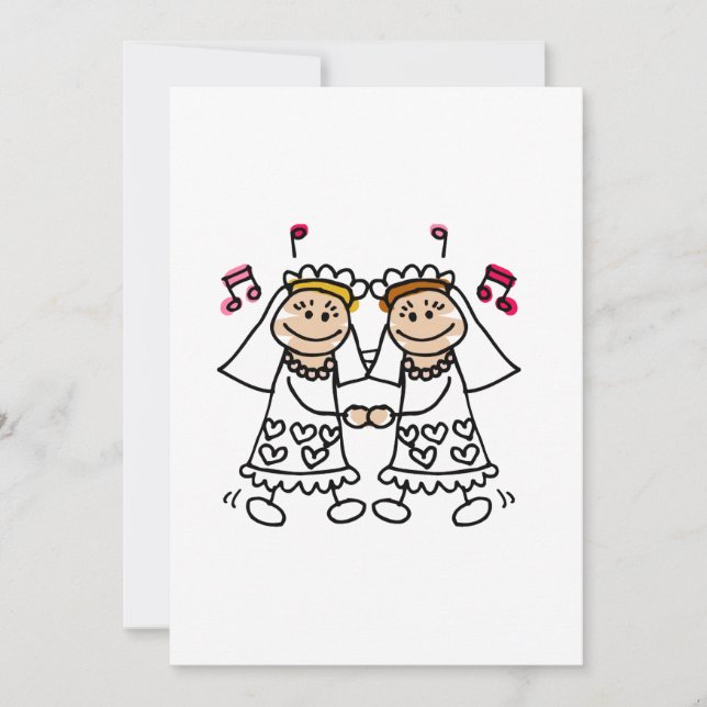 Invitation La lesbienne dansent d'abord (Devant)