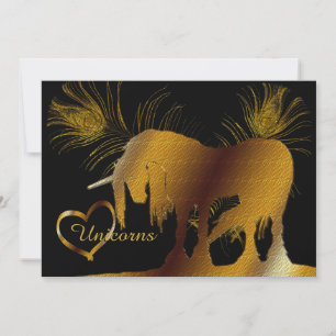 Invitation La licorne d'or