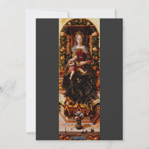 Invitation La Madonna della Candeletta Carlo Crivelli Art