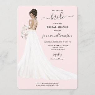 Invitation La mariée à la Fête de l'mariée Lace Gown
