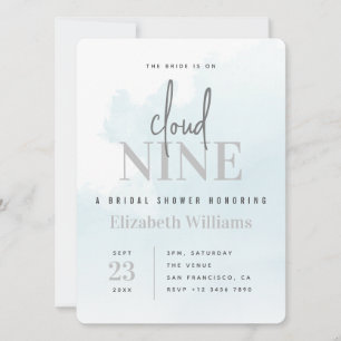 Invitation La mariée est sur Cloud Neuf Fête des mariées mode