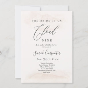 Invitation La mariée est sur la Fête des mariées Cloud Nine