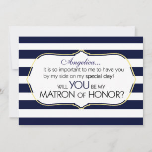 Invitation La Marine Stripes sera-t-elle mon maître d'honneur