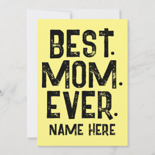 INVITATION LA MEILLEURE MOM TOUJOURS NOIRE TYPOGRAPHIE
