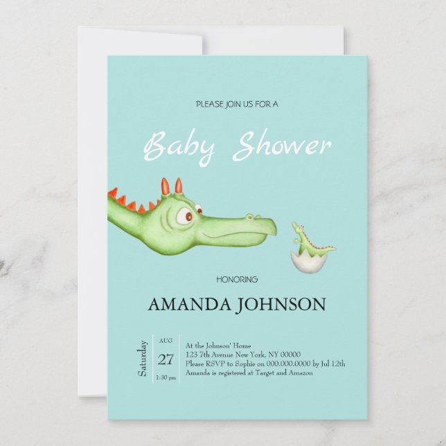 Invitation La mère d'un dragon (Devant)