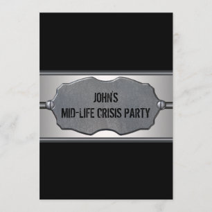 Invitation La mi crise de la vie équipe la quarantième fête