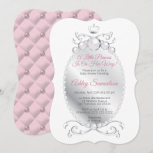 Invitation La mignonne princesse est en route pour le Baby sh