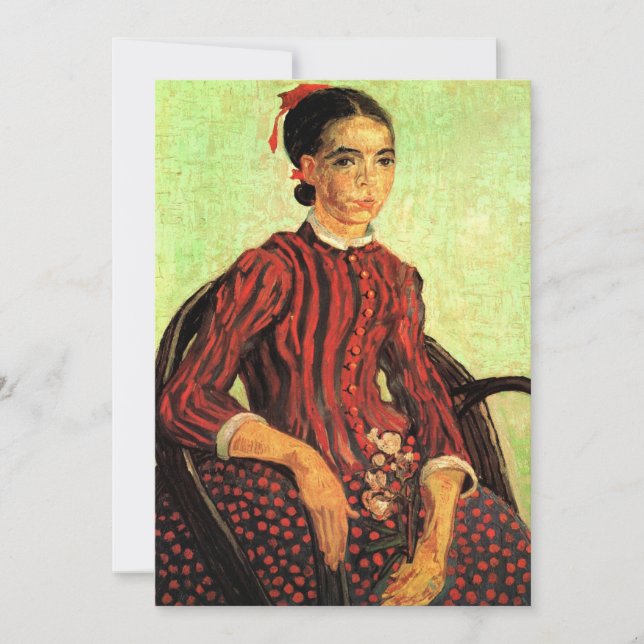 Invitation La Mousme, assis par Vincent van Gogh (Devant)