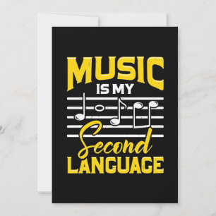 Invitation La musique enseignante est ma langue seconde