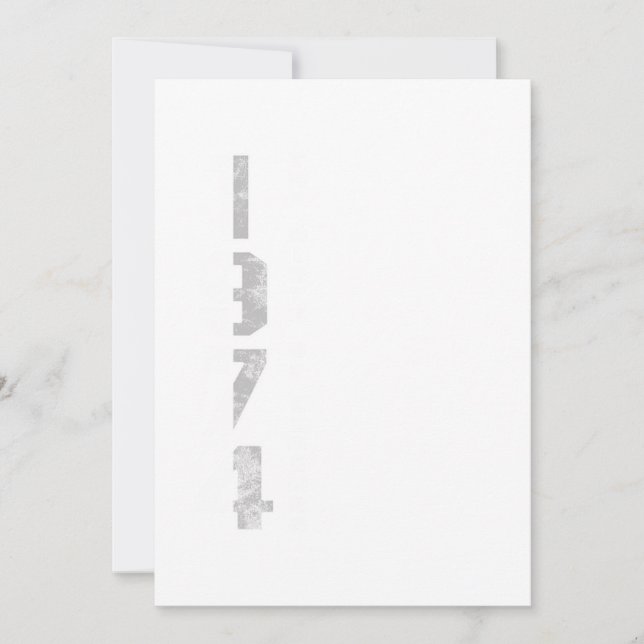 Invitation La naissance des légendes 1974 46 e anniversaire C (Devant)