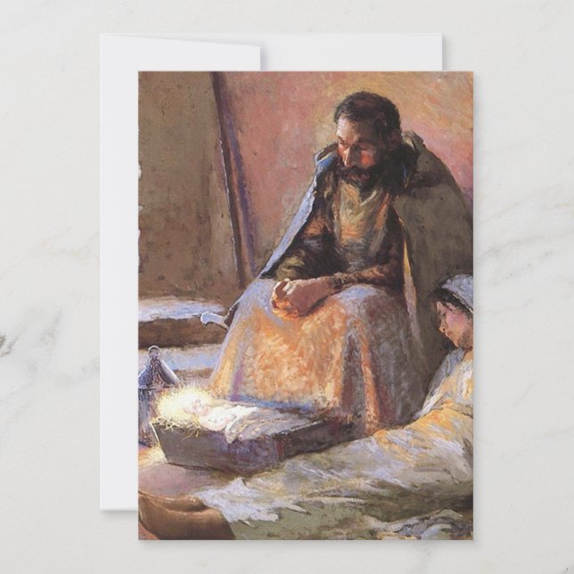 Invitation La Nativité De Gari Melchers (Devant)