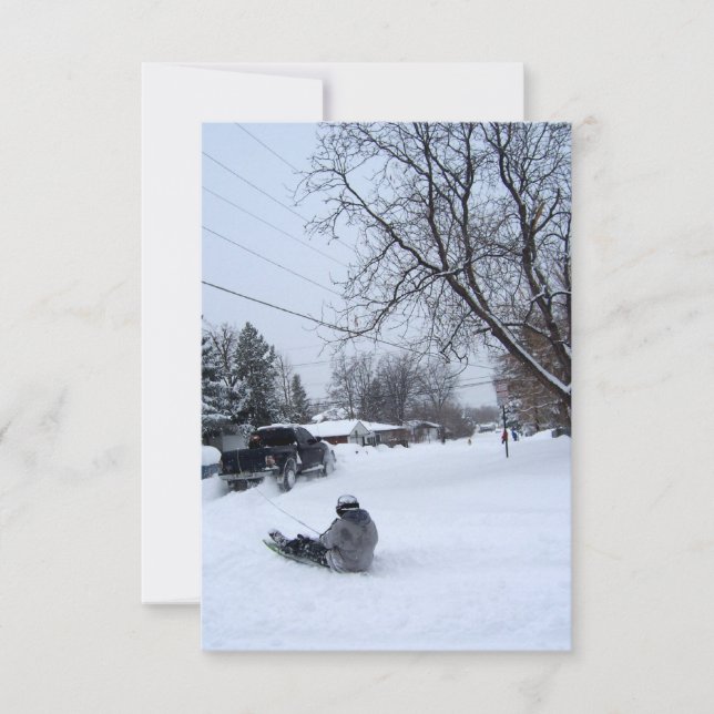 Invitation la neige. l'hiver. (Devant)