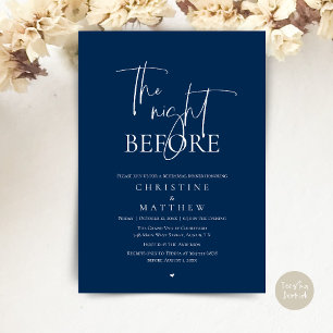 Invitation La Nuit Avant, Dîner de Répétition de Mariage Mode