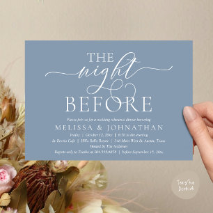 Invitation La Nuit Avant, Dîner de Répétition de Mariage Mode
