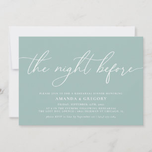 Invitation La Nuit Avant Le Dîner De La Répétition Mariage