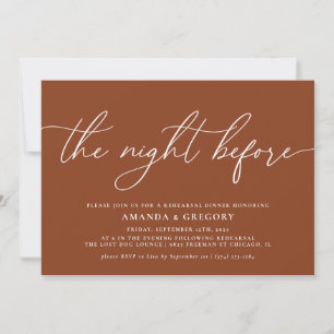 Invitation La Nuit Avant Le Dîner De La Répétition Mariage