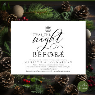 Invitation La Nuit Avant les Cloches de Mariage au Gui