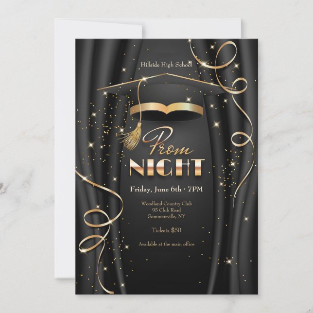 Invitation La Nuit de la promo (Devant)