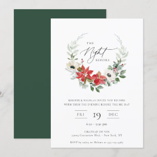 Invitation La nuit précédant la gerbe botanique d'hiver