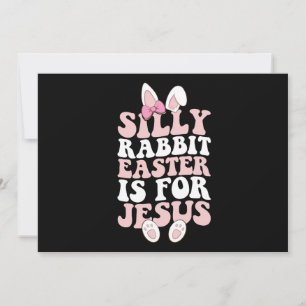 Invitation La Pâque Du Lapin Silencieux Est Pour Jésus Super
