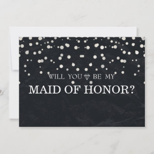 Invitation La Parties scintillant d'argent noir sera-t-elle m