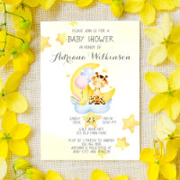 La petite girafe sur le nuage c'est un baby shower