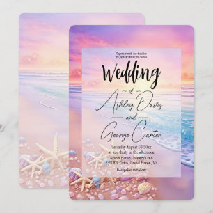 Invitation La plage du Sunset Mariage