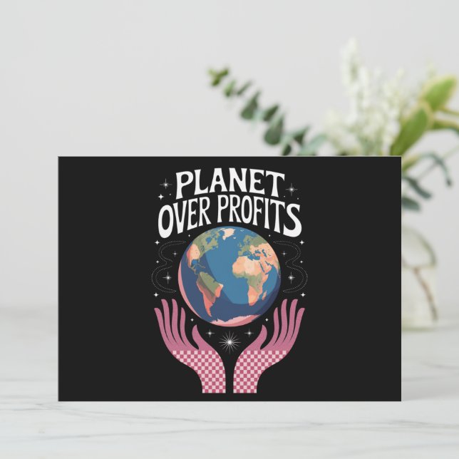 Invitation La planète sur les profits La Terre Le changement  (Debout devant)