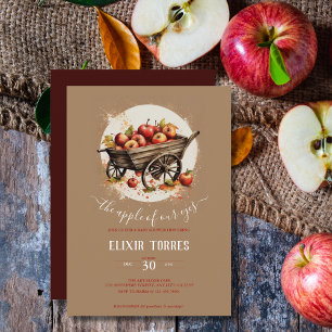 Invitation La Pomme De Notre Baby shower Oeil