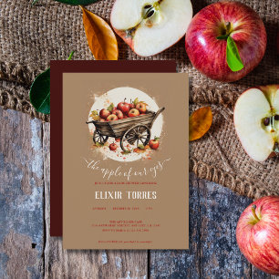 Invitation La Pomme De Notre Baby shower Oeil