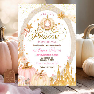 Invitation La Princesse d'Automne est en route Baby Shower