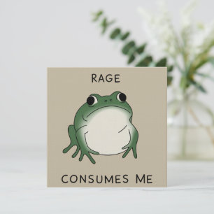 Invitation La rage me consume Mème de l'étang de grenouilles 