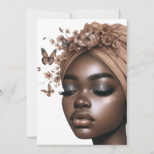 Invitation La reine noire melanin sista anniversaire amour