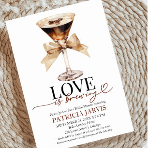 Invitation La Saint-Valentin Espresso Martini : L'amour se pr