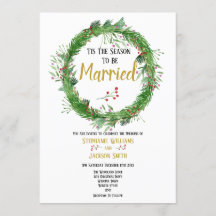 La saison du mariage | Mariage de verdure d'hiver