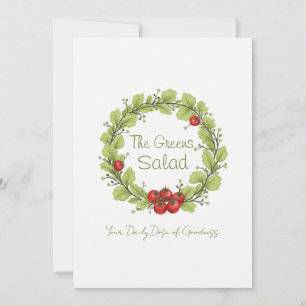 Invitation La salade des Verts