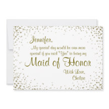 La servante d'honneur | Gold Confetti