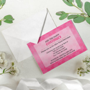 Invitation La star de David Pink Ombre Bat mitzvah après la f