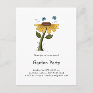 Invitation La toile du créateur · Fleur jaune